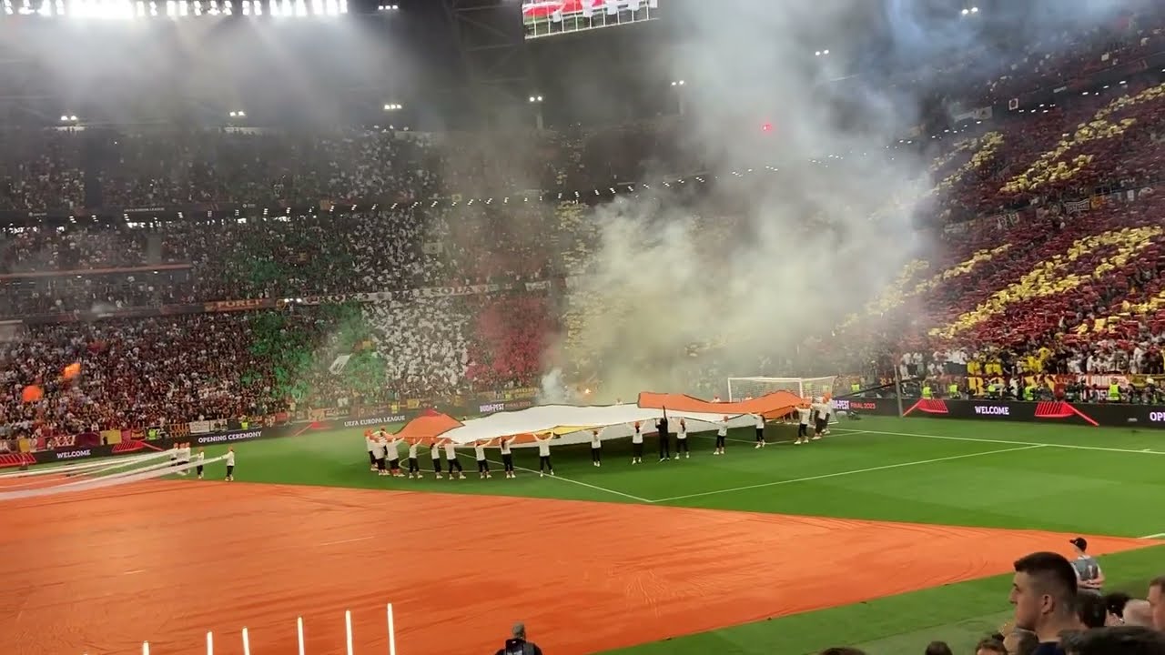 Opening Ceremony Europa League Final, Budapest 2023 Roma - Sevilla