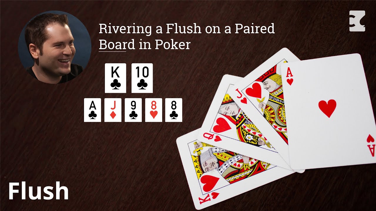 Rivering a Flush on a Paired Board in Poker