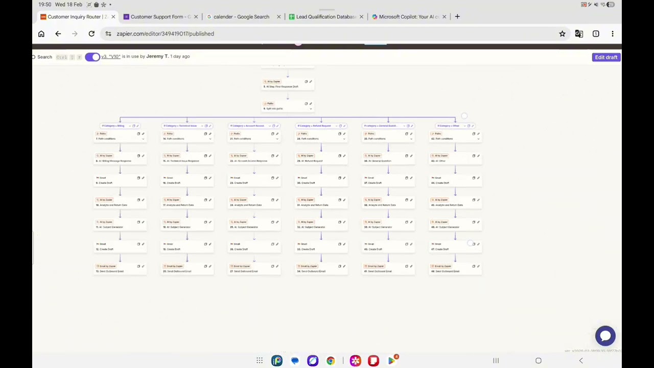 Zapier Ai Workflow | Ai Customer Response & Prioriy Measure | + Team Notifier In One Zap! | 