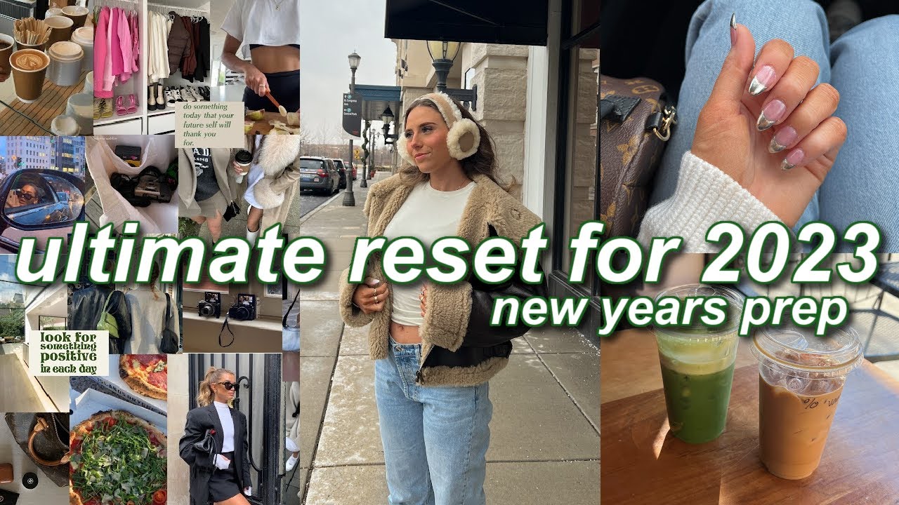 2023 NEW YEAR RESET WITH ME: goal setting, vision board, getting my life together, & glow up!