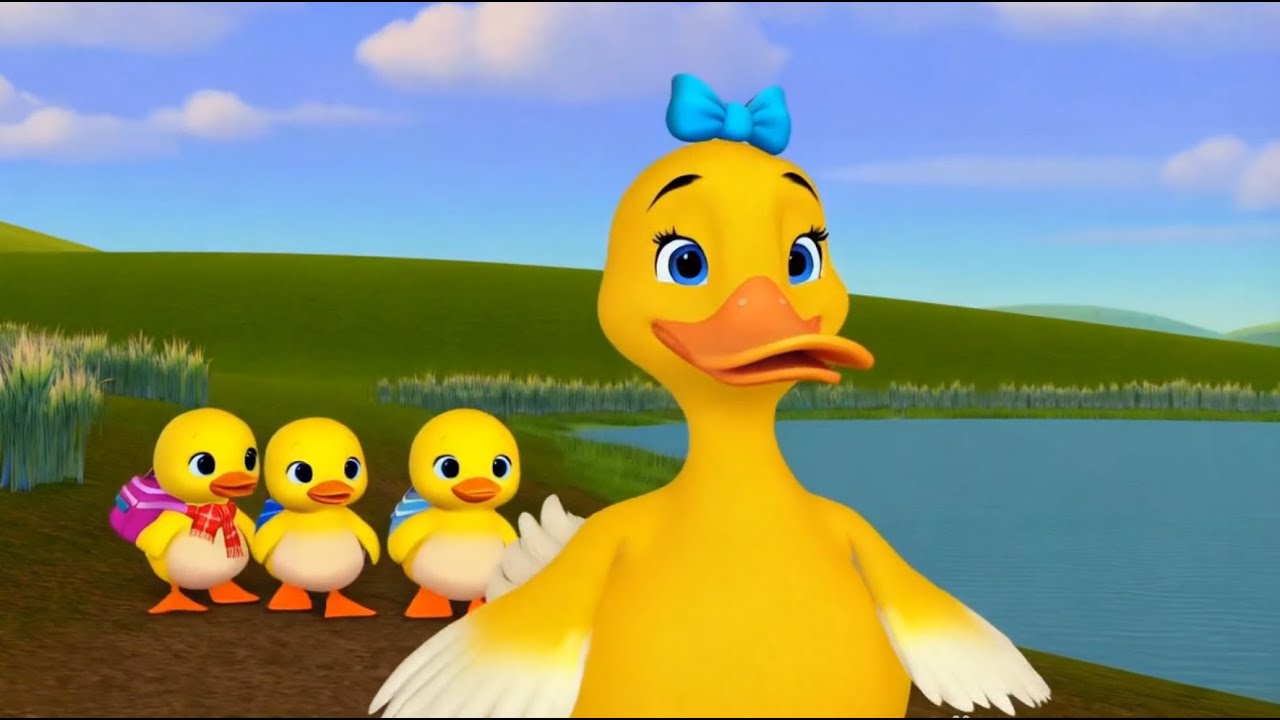 Five Little Ducks | Counting Song & Animal Nursery Rhymes for Kids
