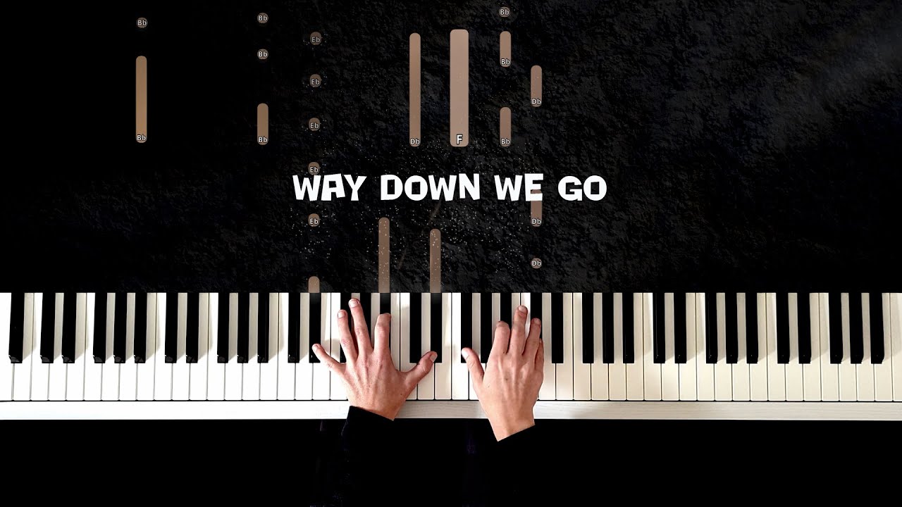 Way Down We Go KALEO Piano Cover Piano Tutorial Instrumental Klavier