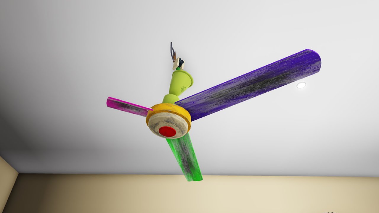 STUNNING RAINBOW Blades Take This Wobbly Hanging Fan To The NEXT LEVEL!
