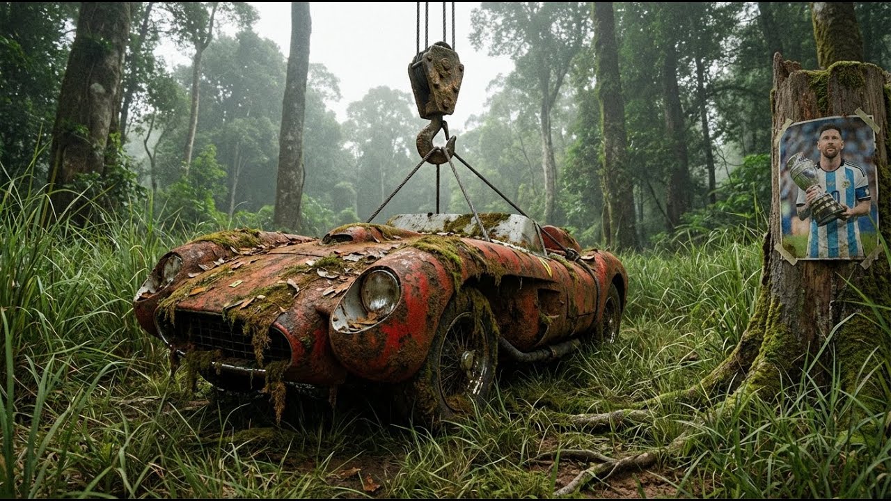 $36M Messi Ferrari DUG OUT of Forest Grass Hell – Satisfying Discovery"