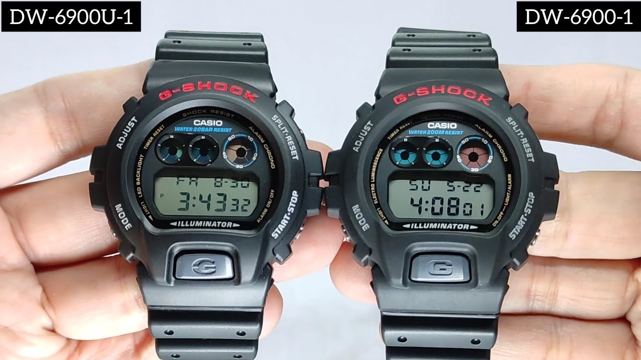 Casio G-Shock DW-6900U-1 vs Casio G-Shock DW-6900-1