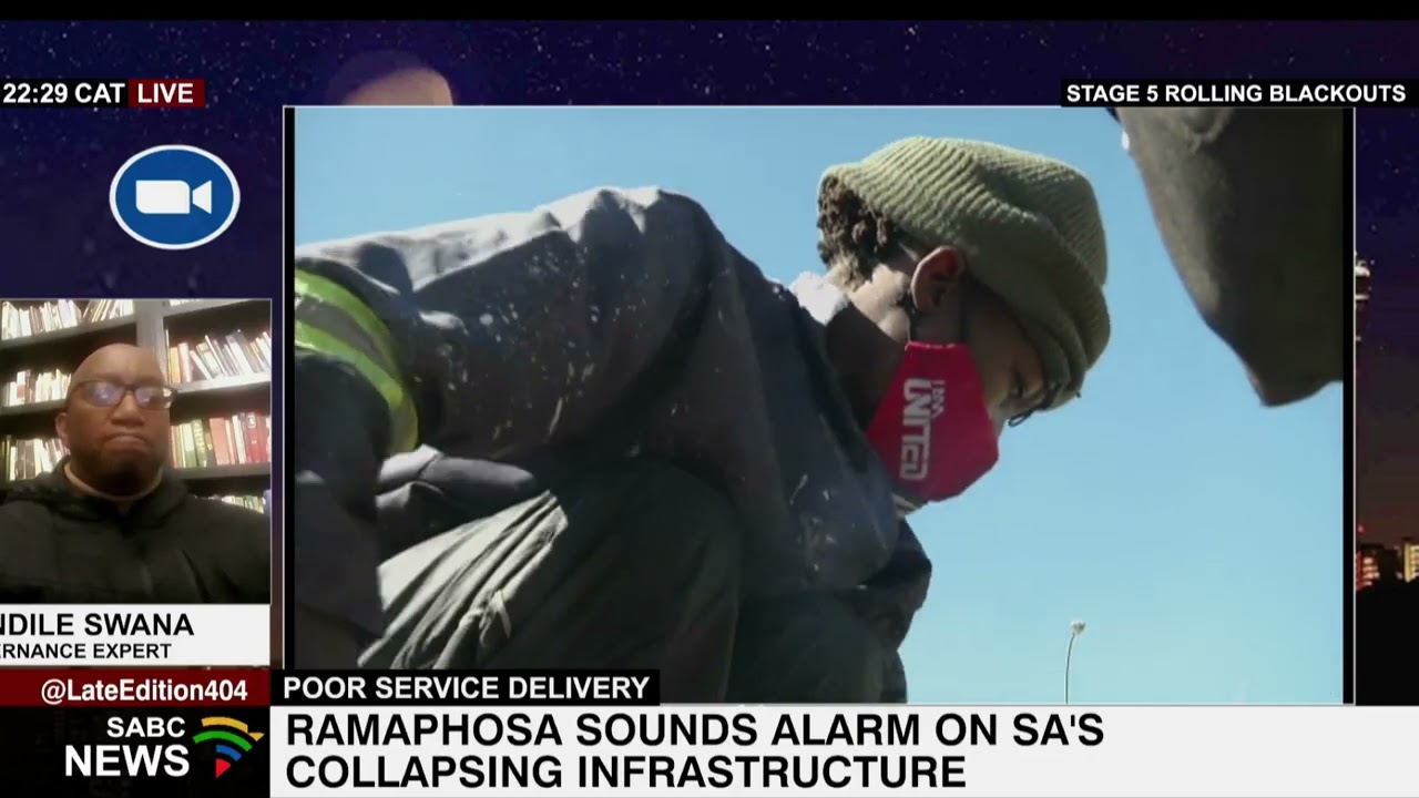 Ramaphosa sounds alarm on SA's collapsing infrastructure