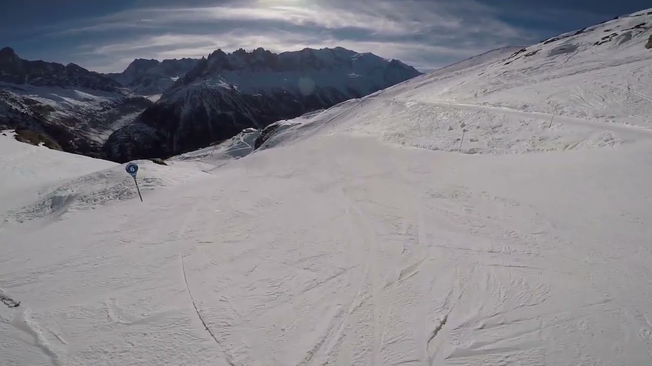 Chavanne (blue), Trappe (green), Fl&eacute;g&egrave;re - Chamonix, France - 01/2022