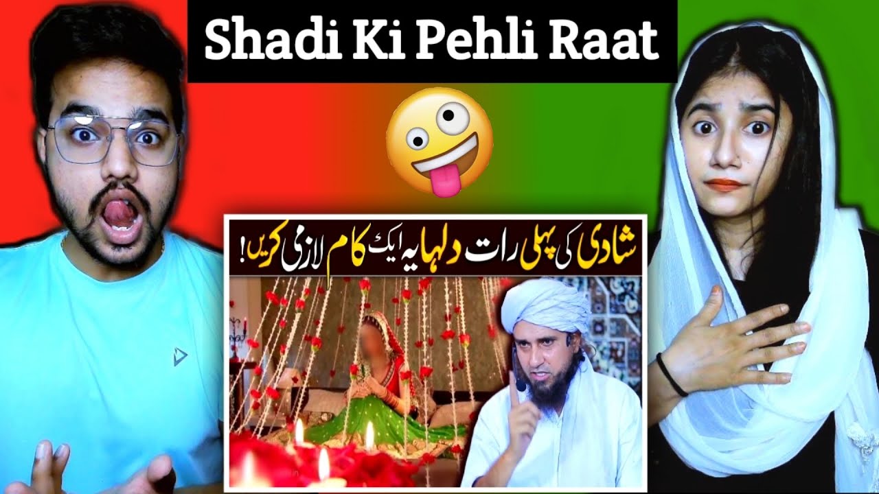 Indian Reaction : Shadi Ki Pehli Raat | Mufti Tariq Masood | Hindudtsni Couple Reaction