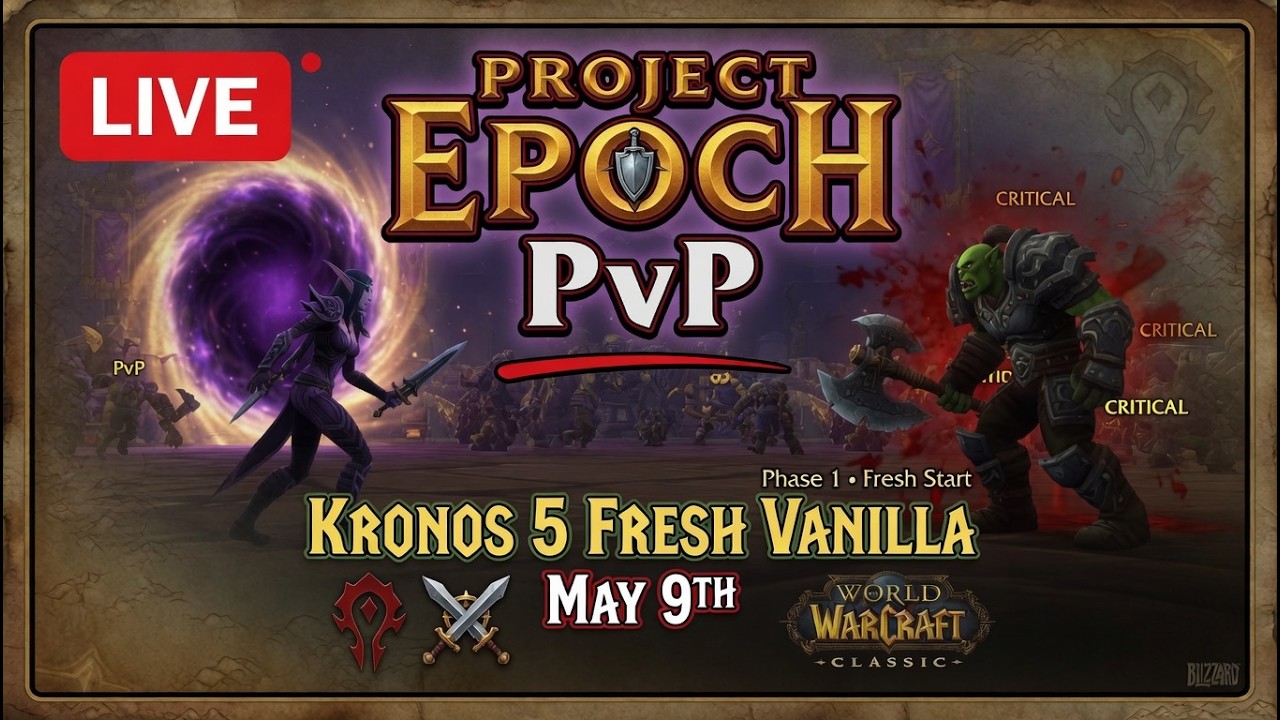 Project Epoch Kezan - Priest Warmode PvP - Kronos 5 Fresh Vanilla Private Server Launch May 9th 2026