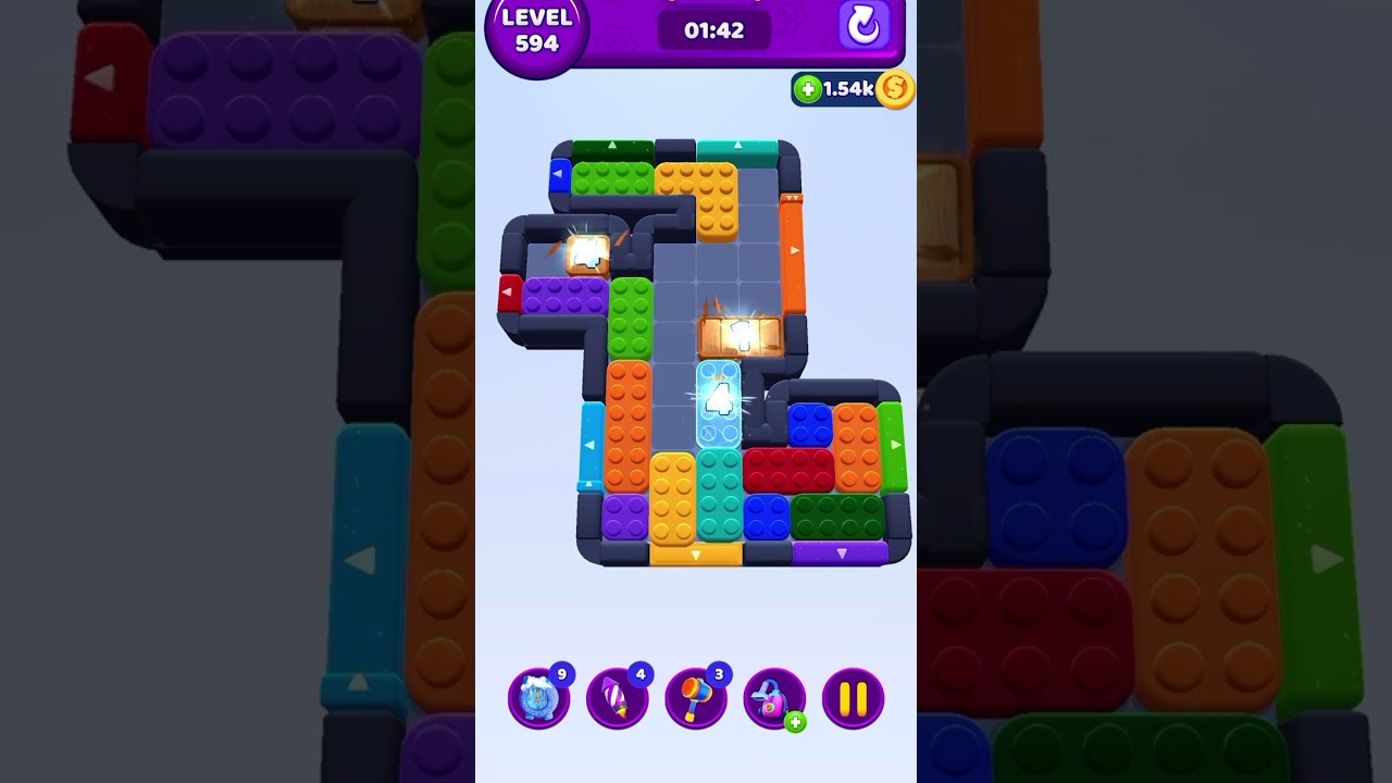Color Block Jam Updated Level 594 #colorblockjamgame #colorblockjam #walkthrough #games #fungame