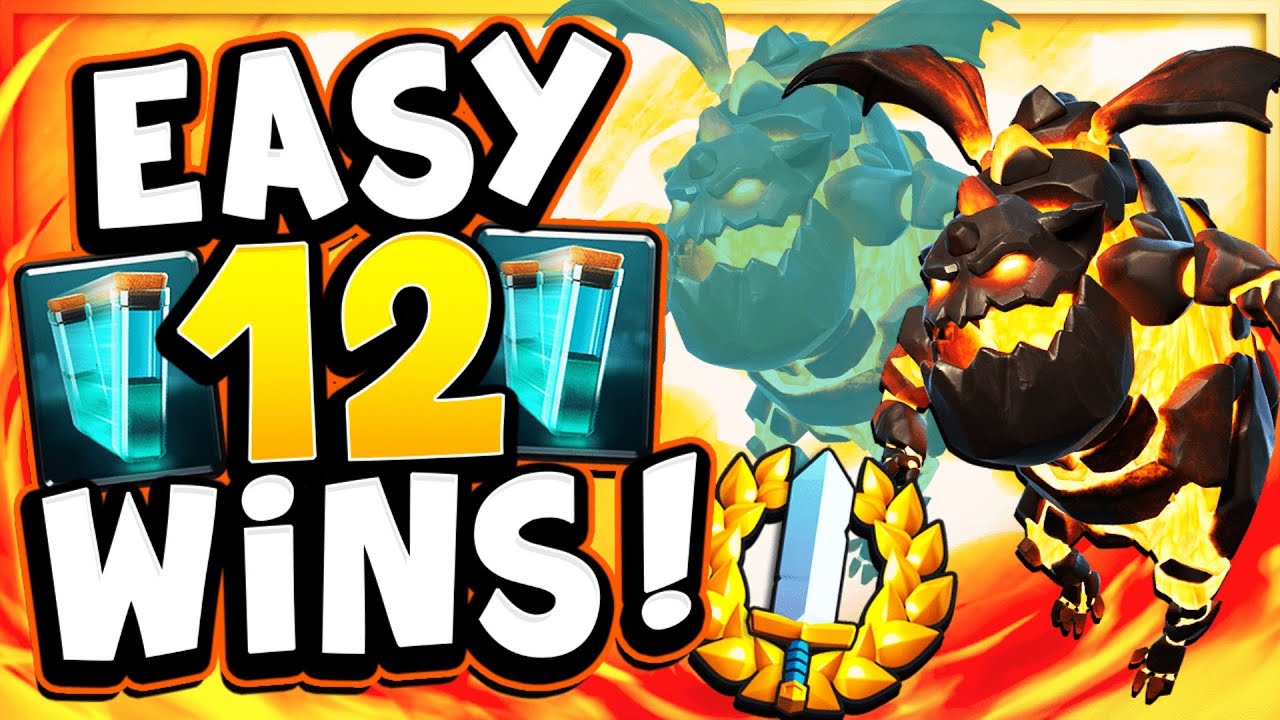 12 WIN GRAND CHALLENGE USING NEW LAVA CLONE DECK! - CLASH ROYALE