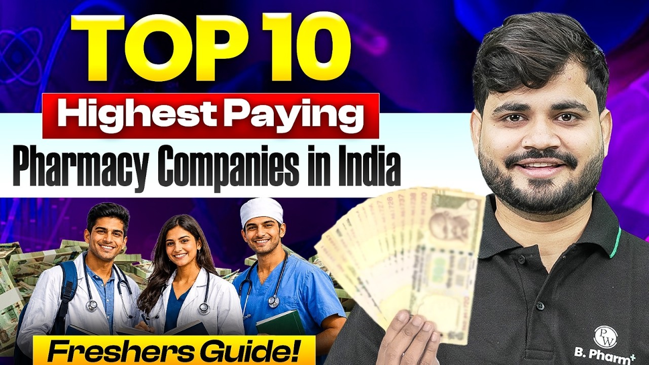 🔥 Top 10 Highest Paying Pharma Companies in India 2026 | Salary, Jobs & Growth! | Jobs for B.Pharm!