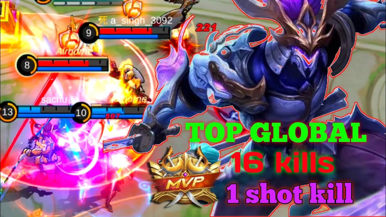 16 Kills + Top Global Saber ~ mlbb | one shot kill build | mlbb 2024 | mlbb new hero #mlbb