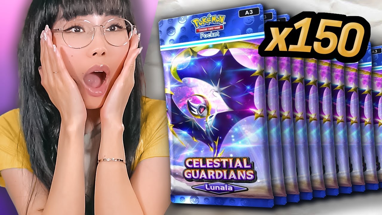 Opening 150+ Lunala packs in Pokémon TCG Pocket (insane luck continues)