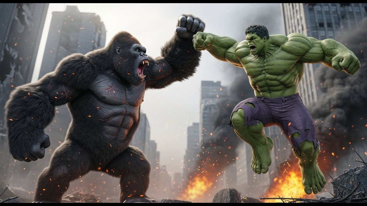 Kong vs Hulk: A fierce battle. - Who Wins?