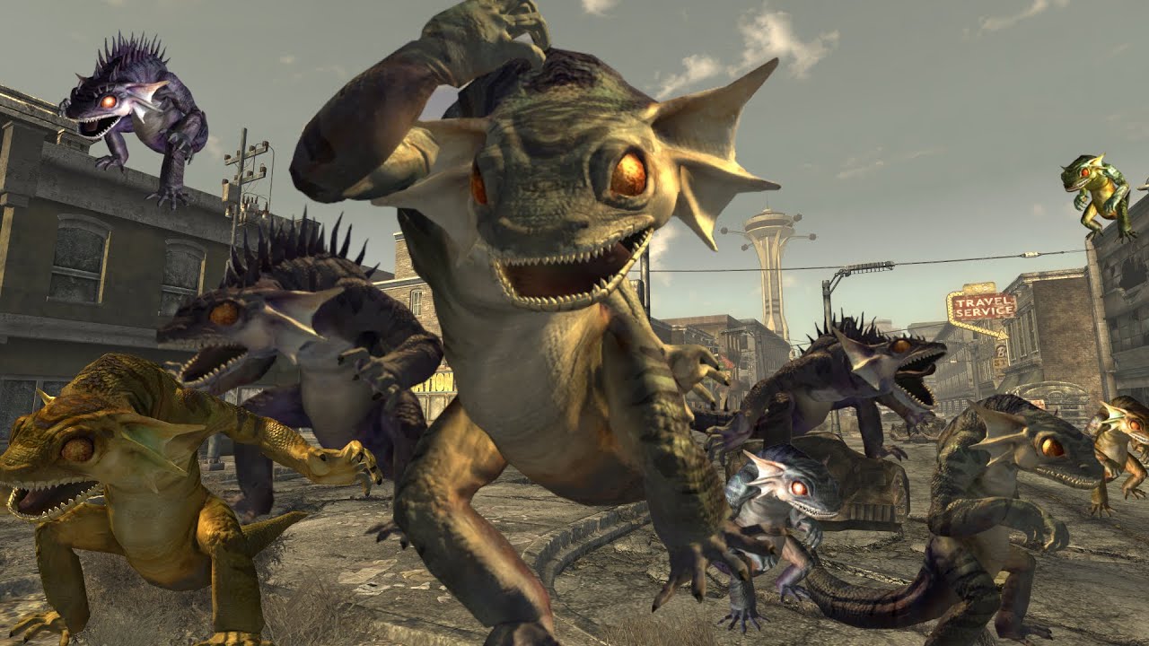 Geckos destroy Mojave circa 2281