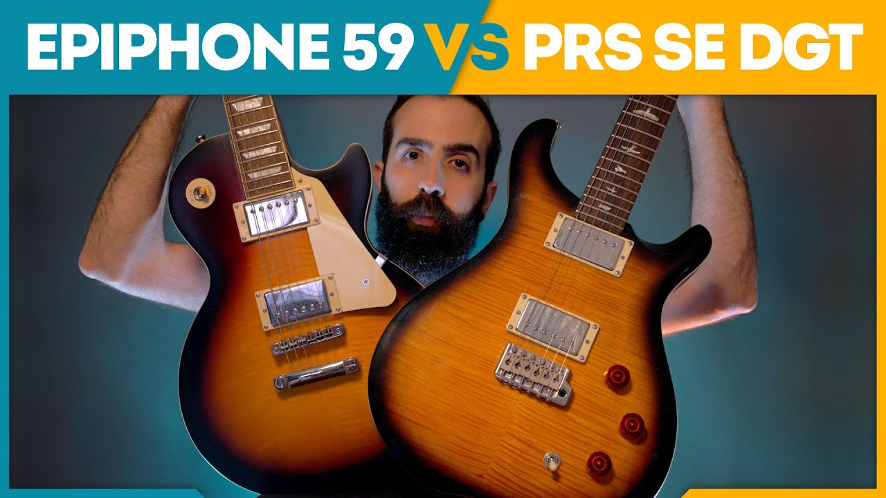 PRS SE DGT David Grissom vs Epiphone 59 Les Paul - Tone Comparison