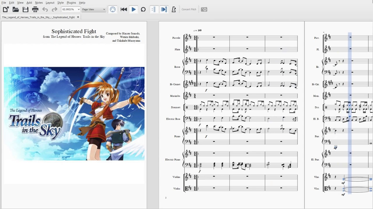 Sophisticated Fight - Trails in the Sky ~ Violin Cover