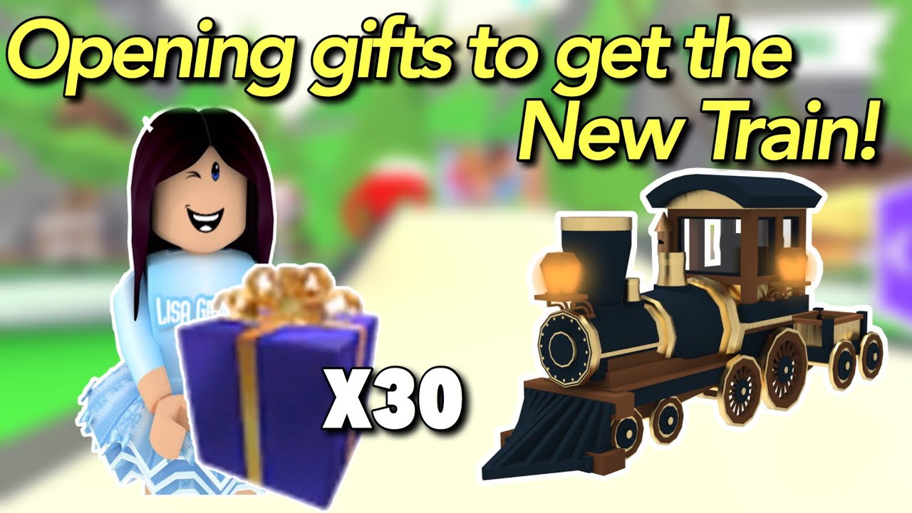 Opening 30 Gifts To Get The New LEGENDARY TRAIN! Adopt Me (Roblox)