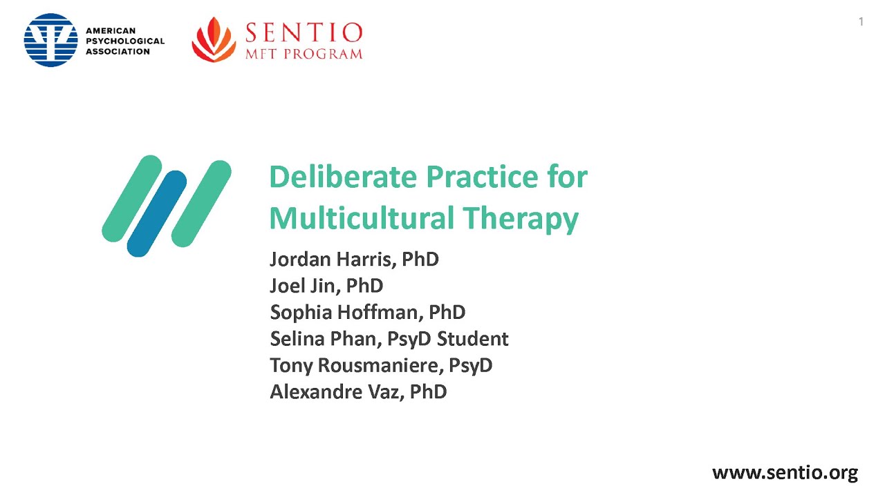 Deliberate Practice in Multicultural Therapy