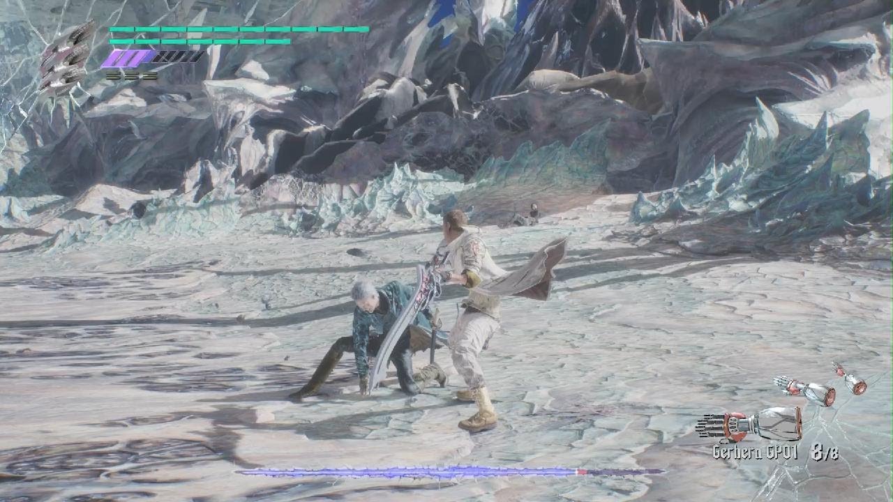 Devil May Cry 5 nero vs Vergil modo esquive activado 1