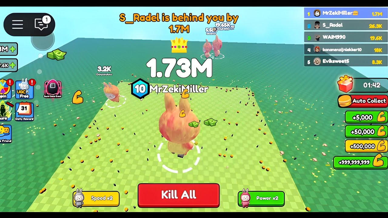 Labubu Be A Labubu Roblox Eat Pizza To Grow Labubu 1.0000000000000b