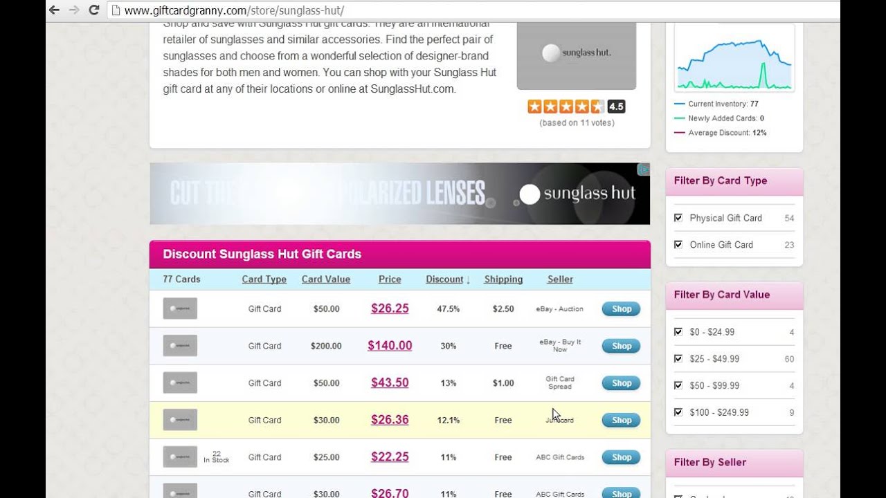 How to Save Money at Sunglass Hut