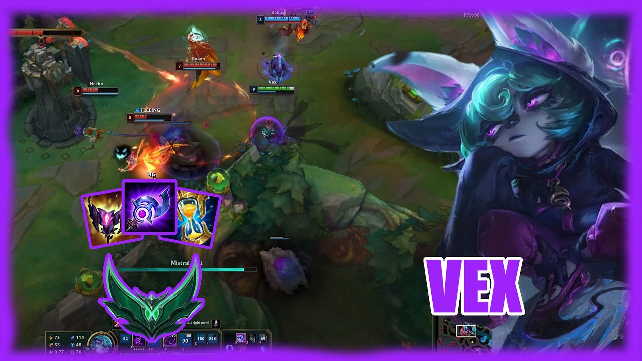 فيكس ضد نييكو مواجهة ممتعة ملك التكتيك والمهارة League of legends | Vex