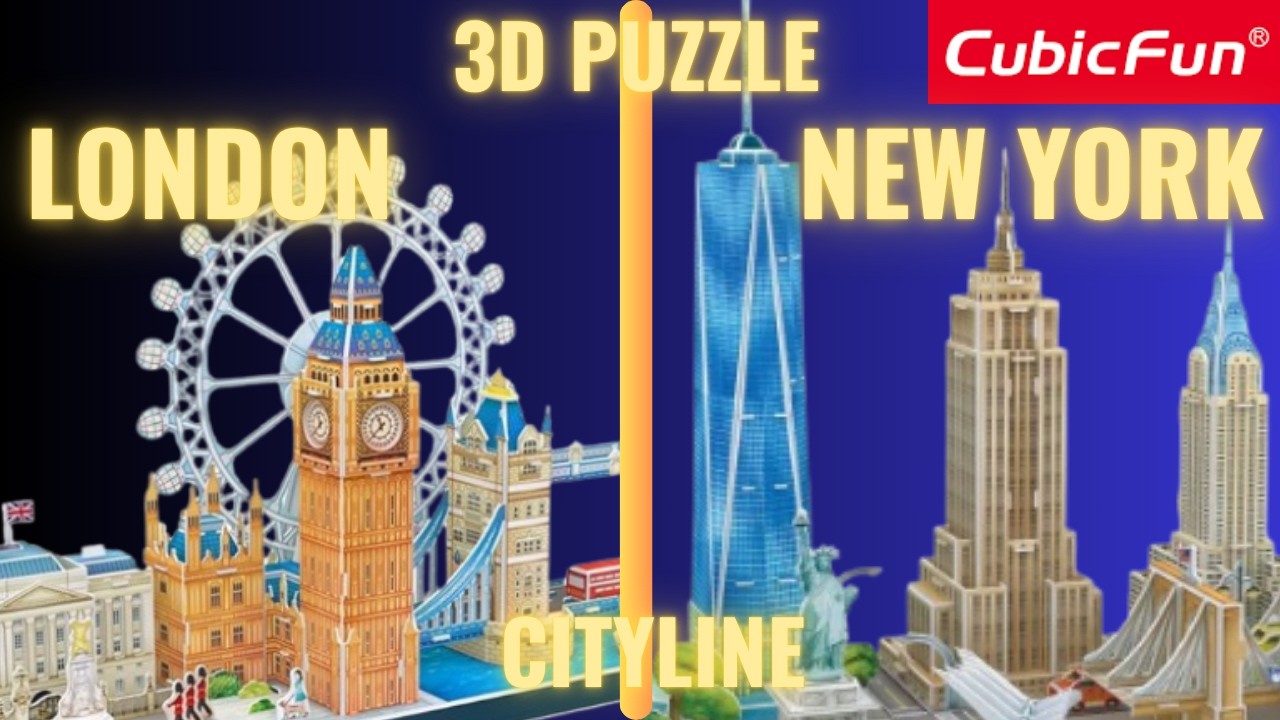 DOUBLE UNBOXING !! | CubicFun 3D Puzzles | Cityline LONDON and NEW YORK | Ritvik Goes Vlogging