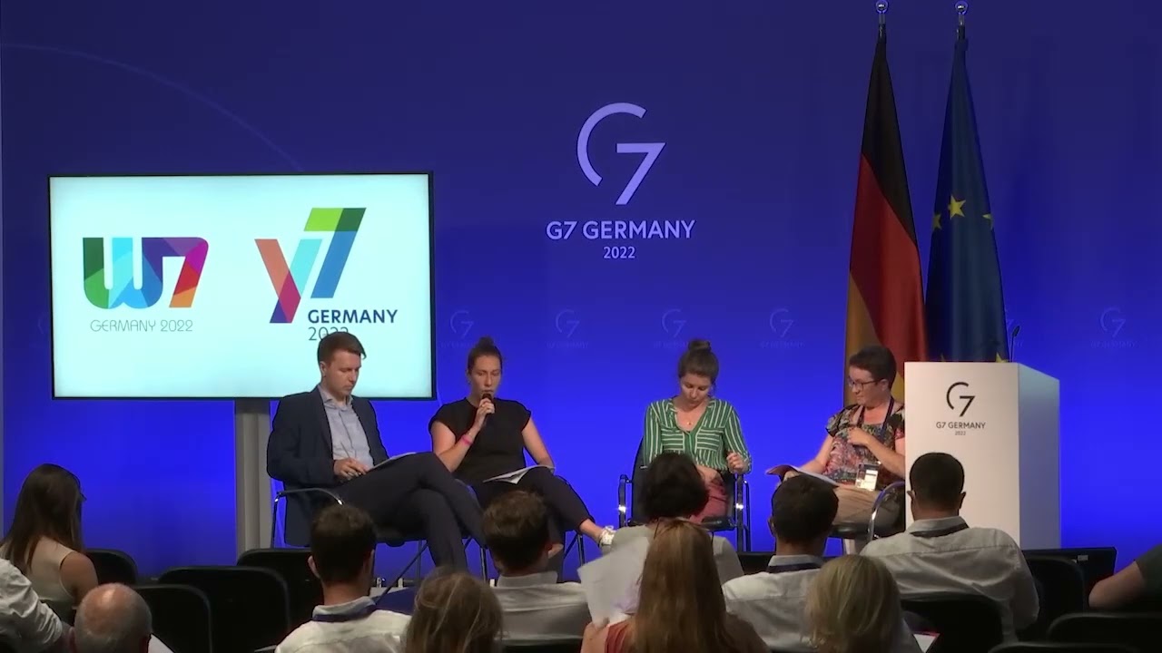 Women7 and Youth7 Press Conference at the G7 Summit on June 27, 2022
