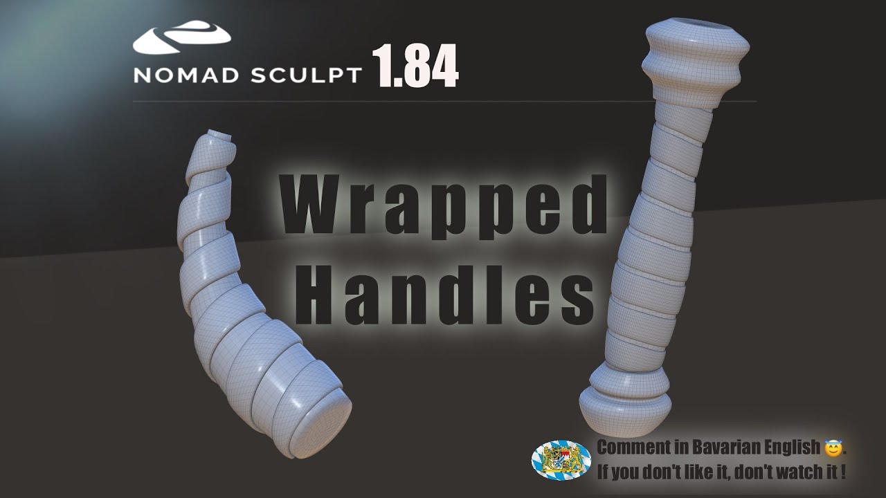 Nomad Sculpt - Wrapped Handles - Hand Arm wraps - Bandages Tutorial (V1.84 - 16.12.2023)