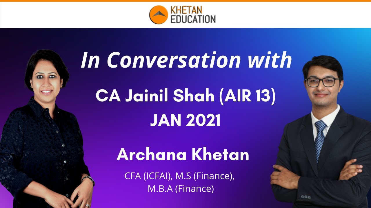 In Conversation With AIR 13 Jainil Shah | CA Final SFM