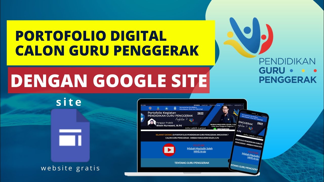 PORTOFOLIO dengan GOOGLE SITE CGP | TUTORIAL
