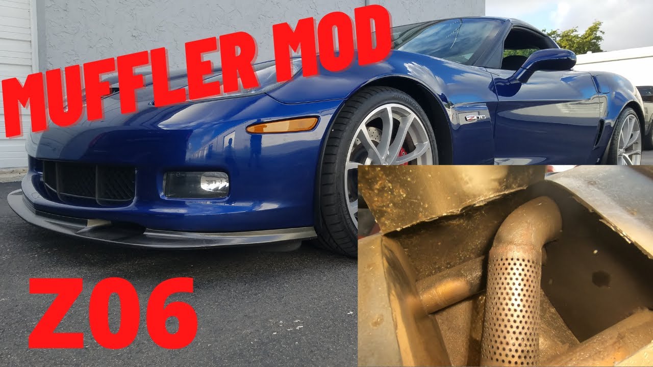 C6 Corvette Z06 Muffler Mod Sounds Awesome!