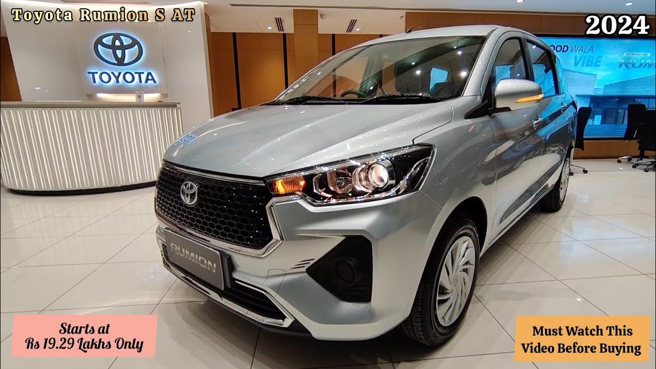 Exploring the Toyota Rumion S AT: In-Depth Review, Features, Prices and Performance..!