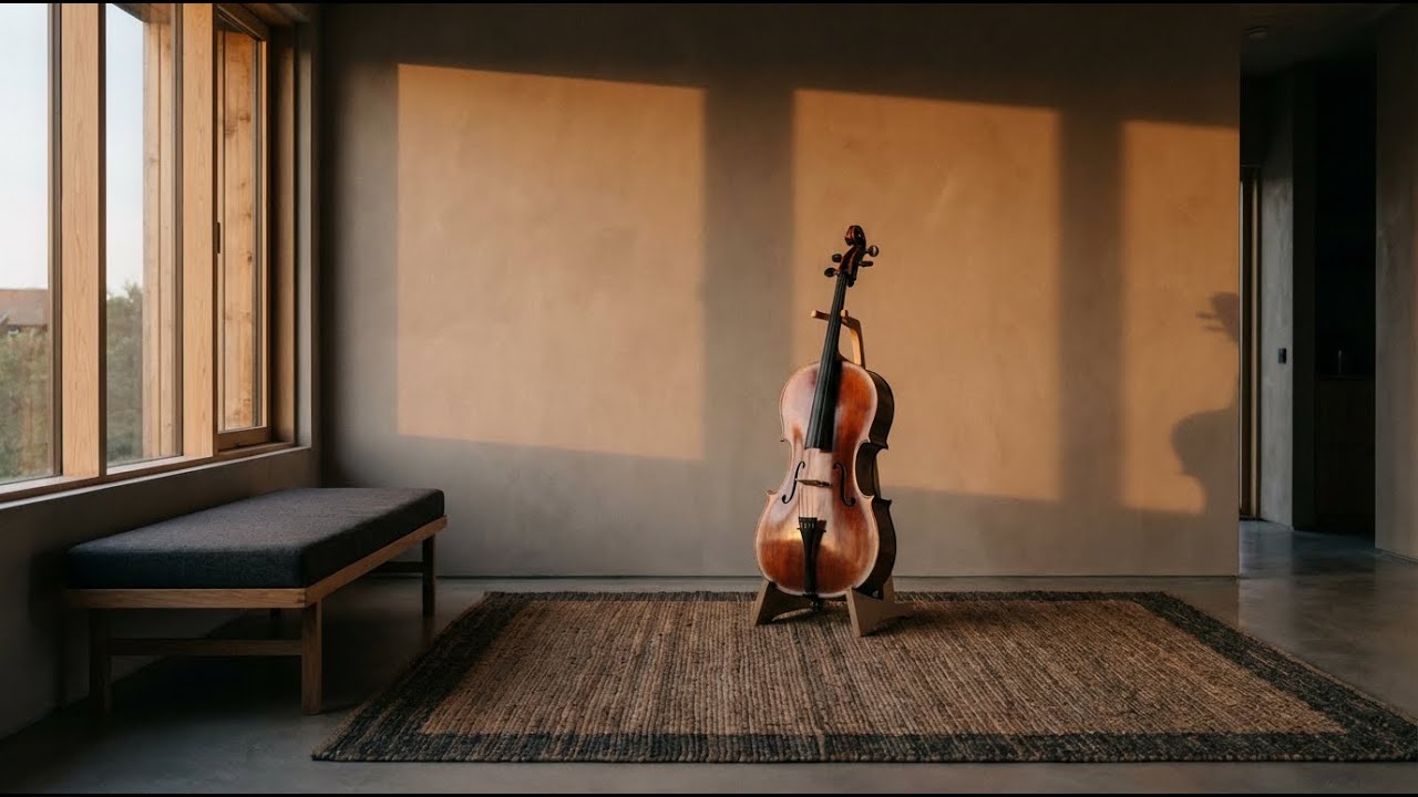 Neo Classical Cello Music for Quiet Focus, Slow and Aesthetic Sunset Light