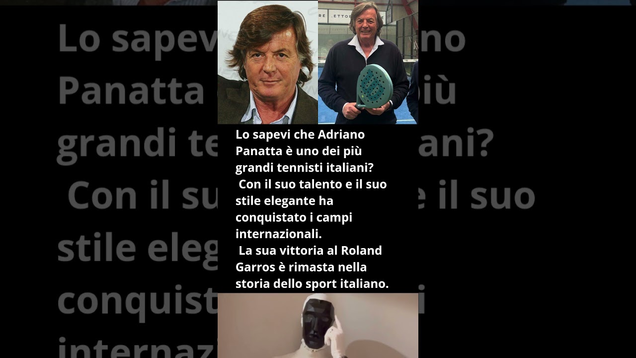 La straordinaria storia di Adriano Panatta il campione del tennis❤️‍🔥