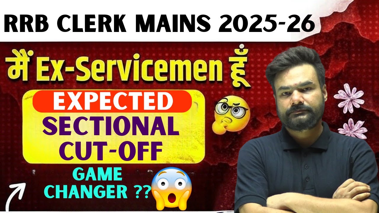 IBPS RRB Clerk Mains Ex-Servicemen Sectional Cutoff Explained By Arpit Sir