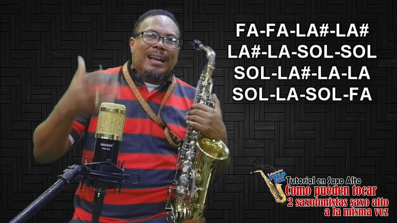 TUTORIAL COMO PUEDEN TOCAR 2 SAXOFONISTAS SAXO ALTO A LA MISMA VEZ