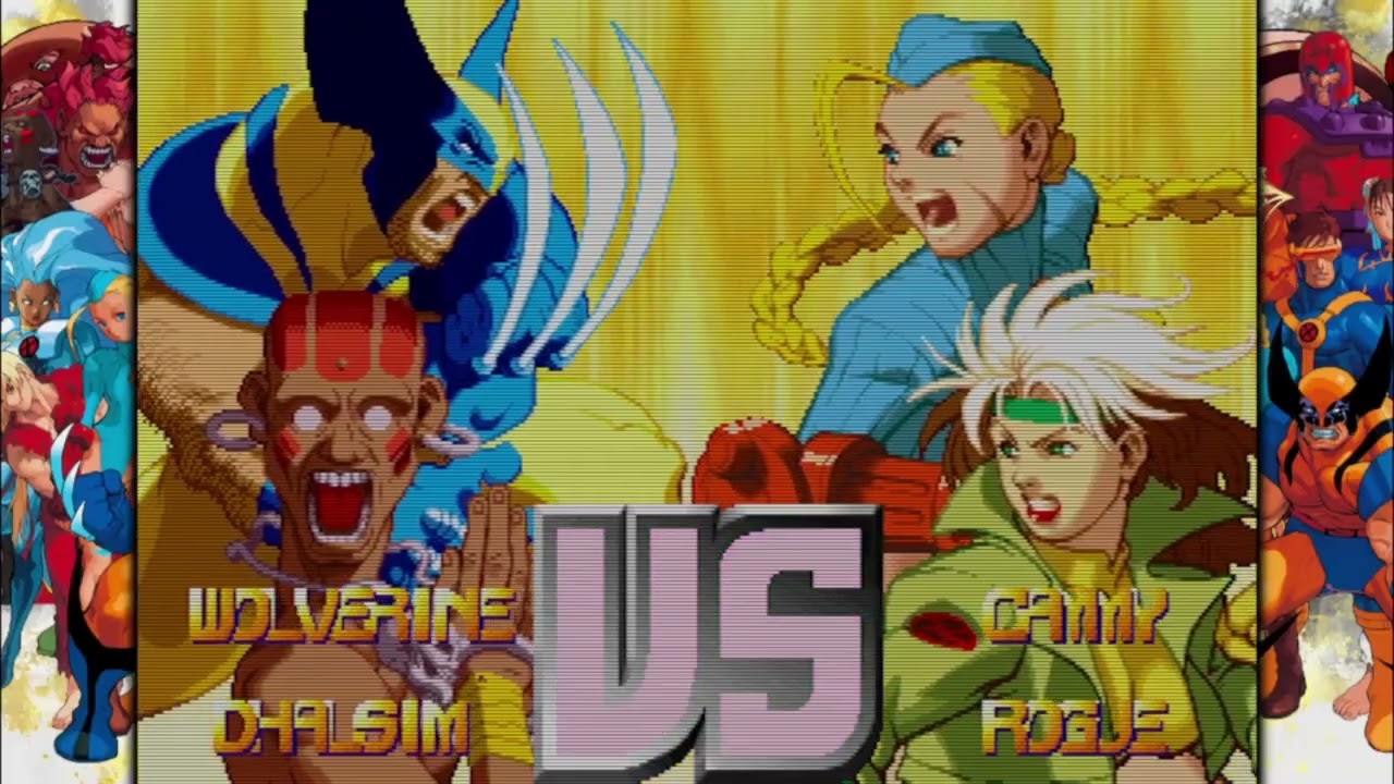 X-Men vs Street Fighter Wolverine Dhalsim