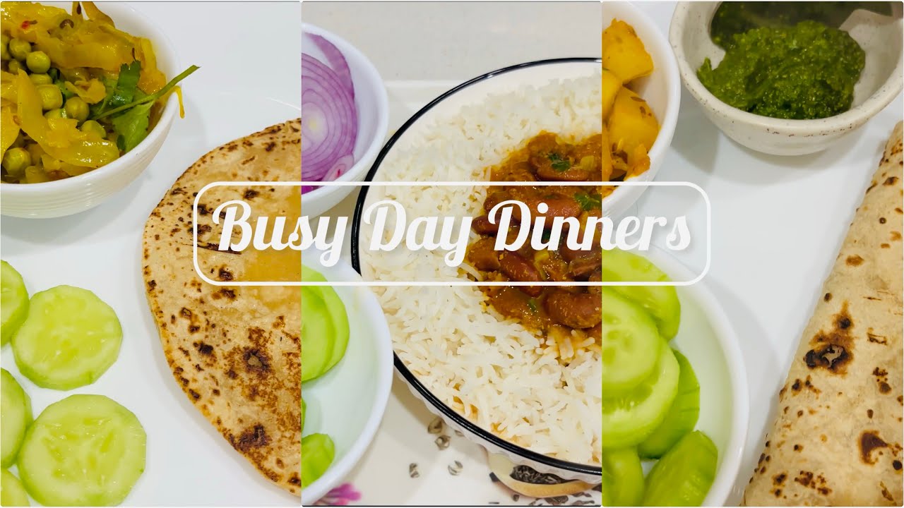 3 Easy Indian Dinner Recipes for Busy Days | Quick Veg Meals