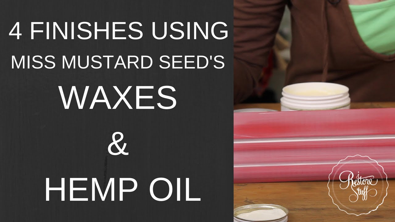 4 Different Finishes Using MMSMP Waxes and Hemp Oil