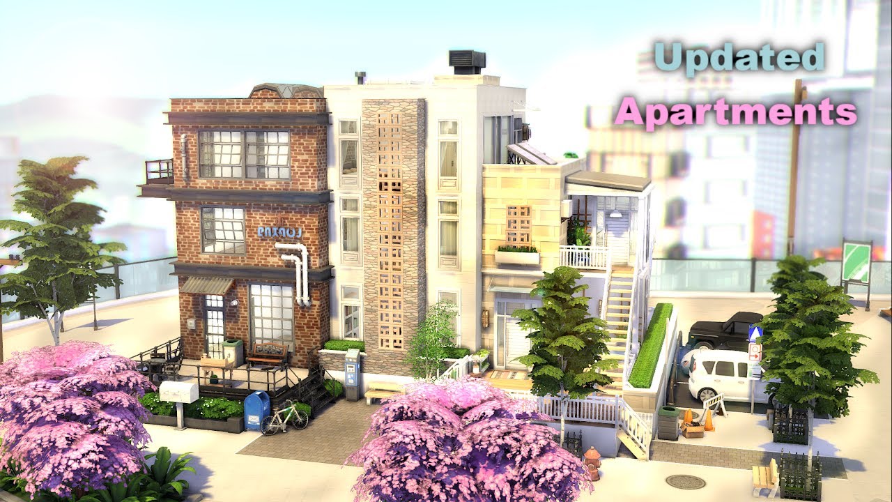 Updated Apartments 🏙️ // The Sims 4: Speed Build // No CC
