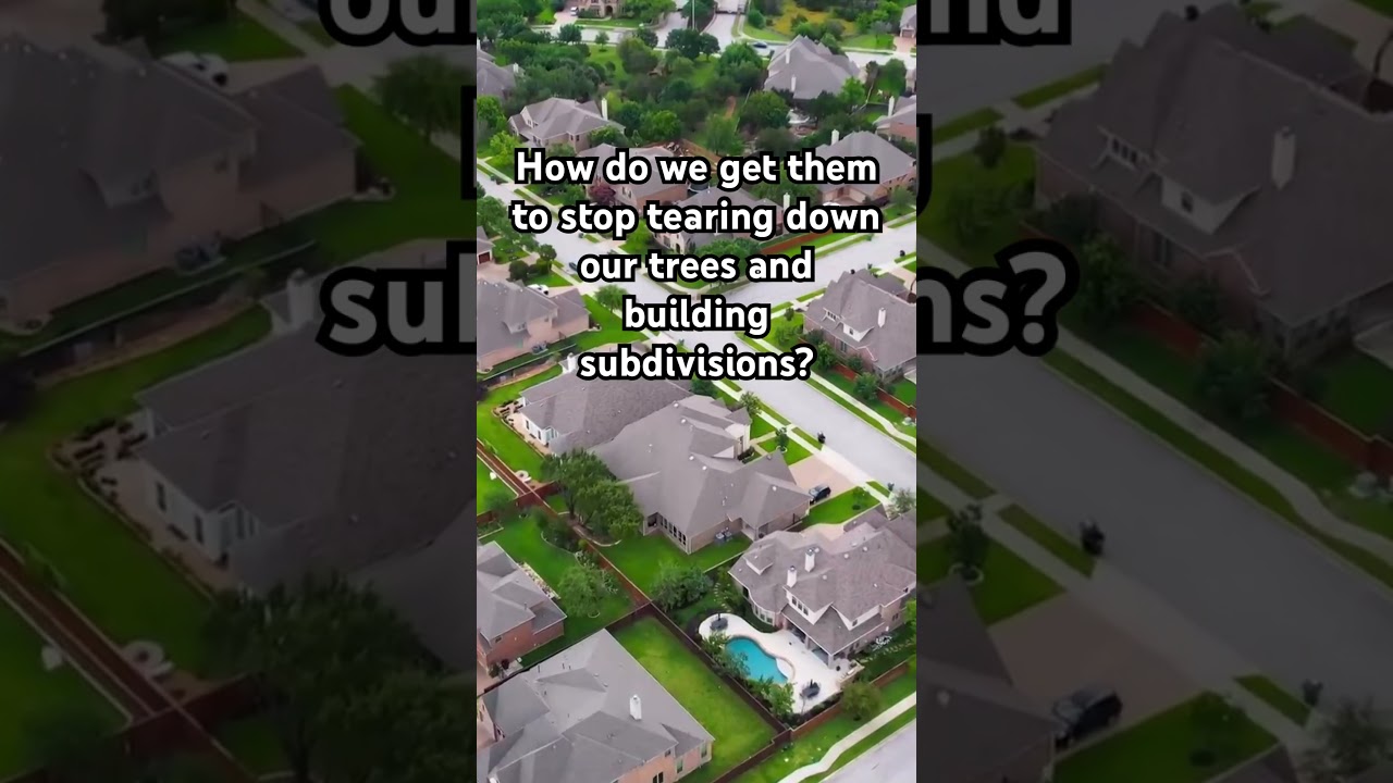 Texas is losing all of its trees #subdivision #texas #short