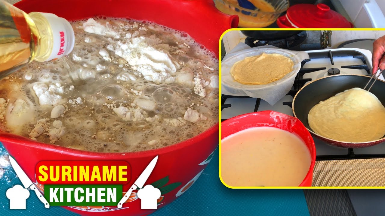 Surinaamse Loempia (Lumpia) Deeg Maken Op Originele Manier | Surinamese Spring Roll Dough Making