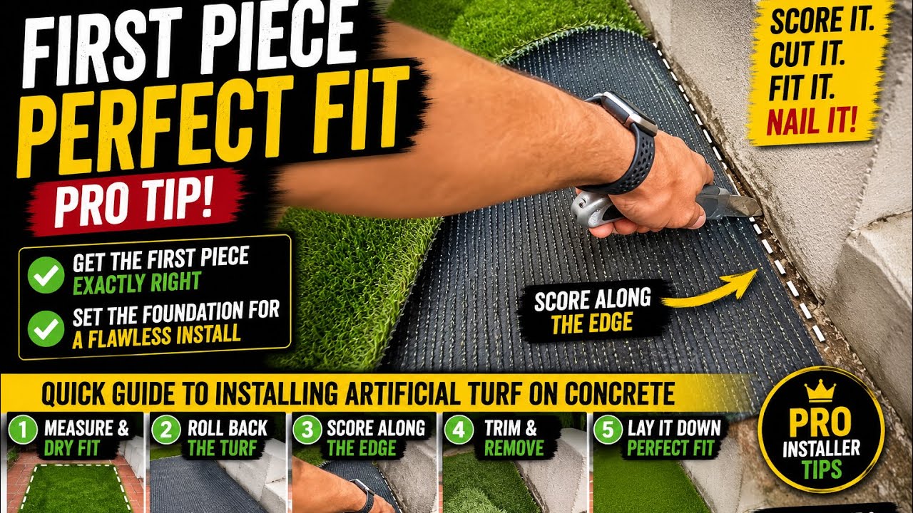 Step-by-Step Guide to Installing Artificial Turf on Concrete | Turf King Australia | Brisbane & GC