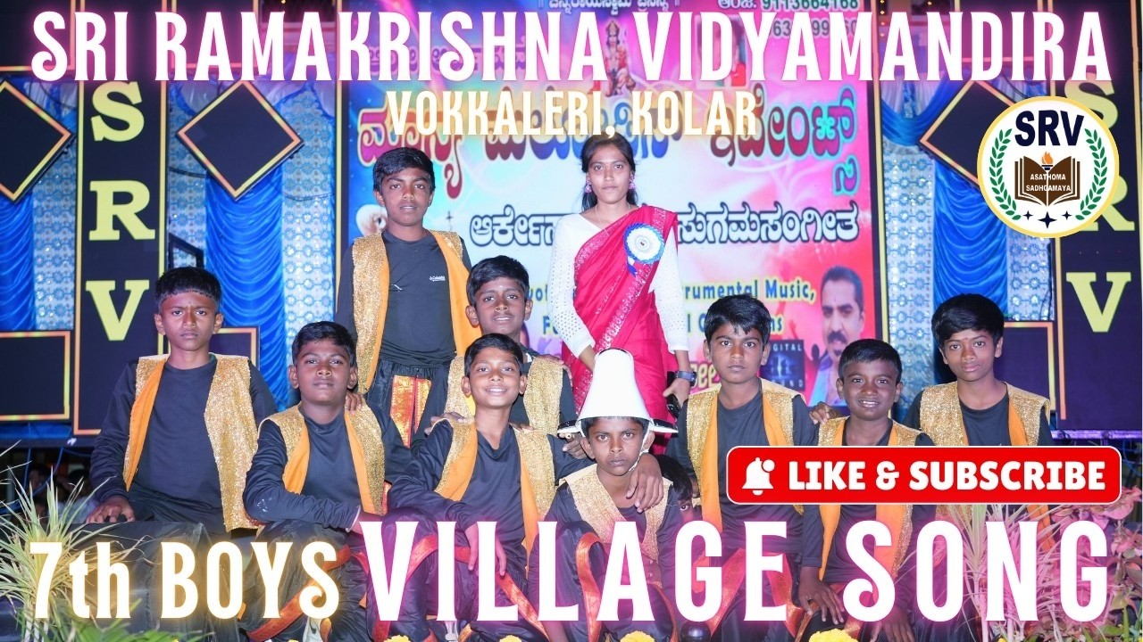 SRV annual day 2025-26 7th boys dance for #farmer #cow #relationship song #villagelife #dance #2026
