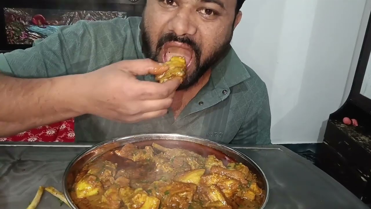 Hot🔥spicy🥵pork eating😋challenge mukbang viral video..
