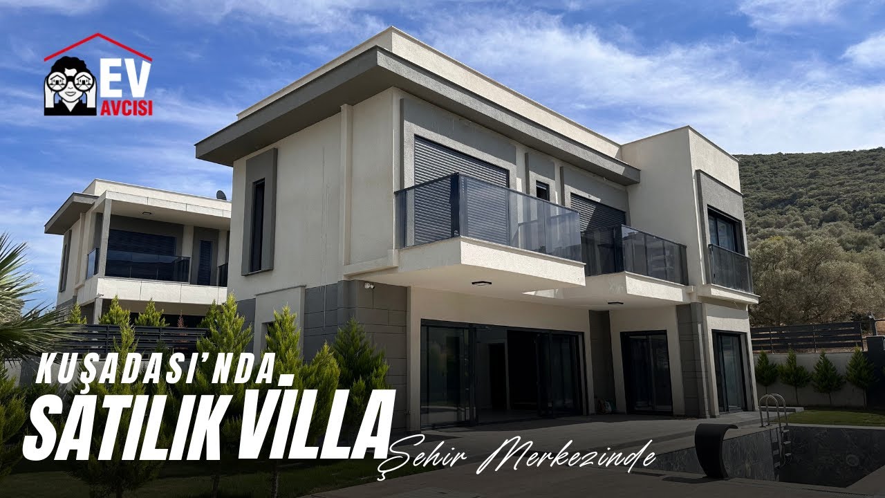 Kuşadası Şehir Merkezinde Özel Havuzlu Satılık Lüks Villa I Kuşadası Satılık  Villa (SATILDI)
