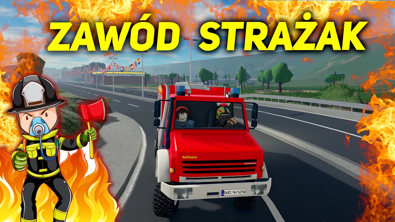 🔥 Zostałem STRAŻAKIEM, POŻAR w Mieście⛑️🚒 Awaryjne Emden 🧑‍🌾 ROBLOX 🎮